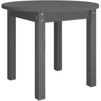 vidaXL Table basse Gris Ø 55x45 cm Pin massif