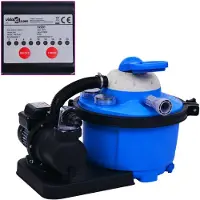 vidaXL Sandfilterpumpe mit Timer 450 W 25 l