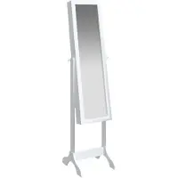 vidaXL Miroir sur pied blanc 34x37x146 cm