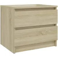 vidaXL Table de chevet chêne sonoma 50x39x43,5 cm bois d'ingénierie