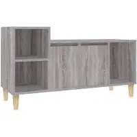 vidaXL Armoire TV Gris Sonoma 100x35x55 cm Bois composite
