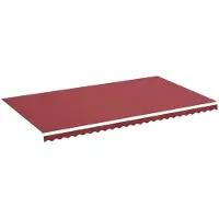 vidaXL Toile de store rouge bourgogne 6x3,5 m