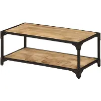 vidaXL Table basse 90x45x35 cm Bois de manguier massif rugueux