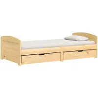 vidaXL Lit de jour avec 2 tiroirs sans matelas IRUN 90x200 cm
