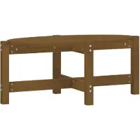 vidaXL Table basse marron miel 87x48x35 cm pin massif