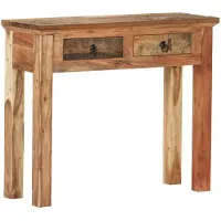 vidaXL Table console 90,5x30x75 cm Bois d'acacia et de récupération