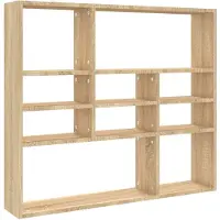 vidaXL Étagère murale Chêne sonoma 90x16x78 cm Bois d’ingénierie