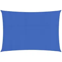 vidaXL Voile d'ombrage 160 g/m² bleu 2x3,5 m HDPE