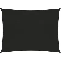 vidaXL Voile d'ombrage 160 g/m² Noir 3,5x4,5 m PEHD