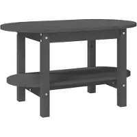vidaXL Table basse Gris 80x45x45 cm Pin massif