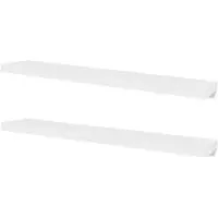 vidaXL Étagères murales 4 pcs Blanc 120 cm
