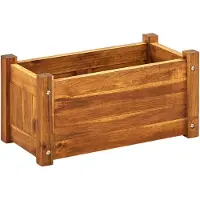 vidaXL Lit surélevé de jardin Bois d'acacia 50x25x25 cm