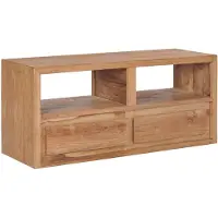 vidaXL Armoire TV 90x30x40 cm en teck massif