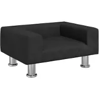 vidaXL Lit pour chien noir 50x40x26,5 cm velours