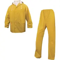 Delta Plus Kit de vêtements de pluie XL sweat-shirt + pantalon polyester enduit PVC vert (EN304VEXG2)