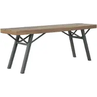 vidaXL Banc de jardin 120 cm en bois massif d'acacia