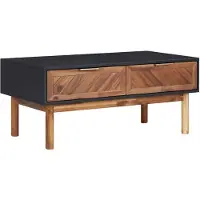 vidaXL Table basse 90x50x40 cm acacia massif et MDF