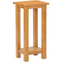 vidaXL Table d'appoint 27x24x55 cm Bois de chêne massif