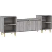 vidaXL Armoire TV Gris Sonoma 160x35x55 cm Bois composite