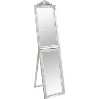 vidaXL Miroir sur pied argenté 50x200 cm
