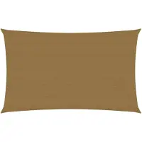 vidaXL Voile d'ombrage 160 g/m² Taupe 2x5 m PEHD