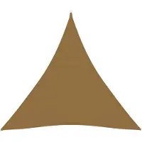 vidaXL Voile d'ombrage 160 g/m² Taupe 3x3x3 m HDPE
