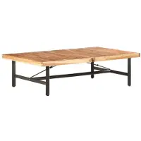 vidaXL Table basse 142x90x42 cm acacia massif