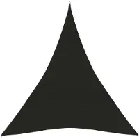 vidaXL Voile d'ombrage 160 g/m² Noir 4x5x5 m PEHD