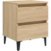 vidaXL Table de chevet chêne sonoma 40x35x50 cm bois d'ingénierie