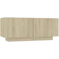 vidaXL Armoire TV Chêne Sonoma 100x35x40 cm Bois composite