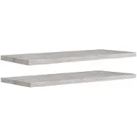 vidaXL Étagères murales flottantes 2 pcs Gris béton 90x23,5x3,8cm MDF