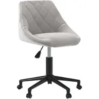 vidaXL Chaise de salle à manger Pivotante Gris clair Velours