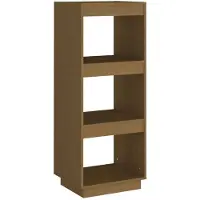vidaXL Bibliothèque/Séparateur de pièce Marron miel Bois de pin massif