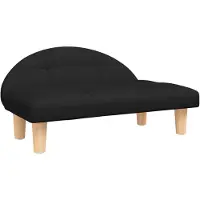 vidaXL Lit pour chien noir 70x52x30 cm Tissu