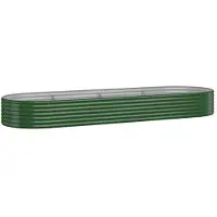vidaXL -Planungsbox 322x100x36 cm Pulver -Stahlgrün