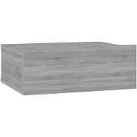 vidaXL Table de chevet flottante Sonoma gris 40x30x15 cm
