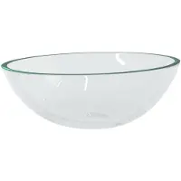 vidaXL Lavabo en verre 50 x 37 x 14 cm, transparent