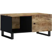 vidaXL Table basse 80x50x40 cm bois massif mangue & bois composite
