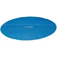Intex Couverture solaire de piscine Bleu 206 cm Polyéthylène