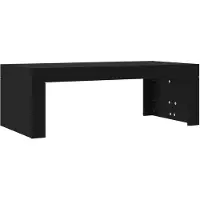 vidaXL - Table basse - 102x50x36 - cm - fait main - Bois - noir