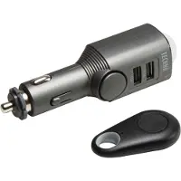 Technaxx Alarme automatique TX-100 avec fonction de chargement, Adaptateur pour véhicule, Noir