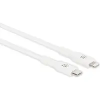 Manhattan 394505 Kabel USB-C auf Lightning 0,5m weiß
