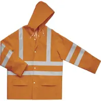 Delta Plus Veste de pluie imperméable et haute visibilité - taille M