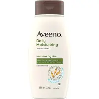 Aveeno Gel Douche Hydratant Quotidien pour Peau Sèche & Sensible avec Avoine Prébiotique