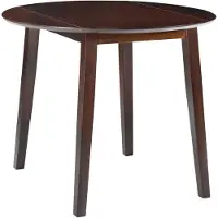 vidaXL Table de salle à manger pliante ronde MDF brun
