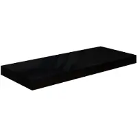 vidaXL Étagère murale flottante Noir brillant 60x23,5x3,8 cm MDF