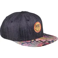 Djinns Casquette 'Peacock' opal / jaune pastel / rouge carmin / noir