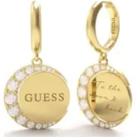 GUESS Boucles d'oreilles Phases de lune, (Acier inoxydable)
