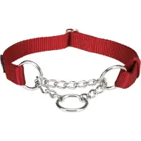 Trixie Premium Collier Semi-Étrangleur, S¿M: 30¿40 Cm/15 Mm, Rouge - 20273