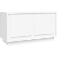 vidaXL Armoire TV Blanc 80x35x45 cm Bois composite